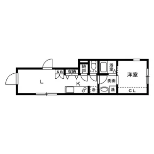 三ノ輪レーベルブルーム【4階】の間取り