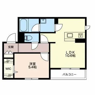 カーサエルガノ【2階】の間取り