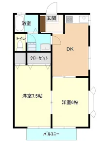 ベルセブン中野【1階】の間取り