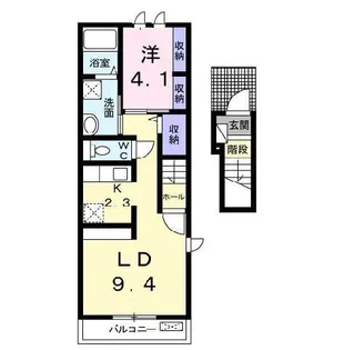 ソレイユルヴァン新町I【2階】の間取り