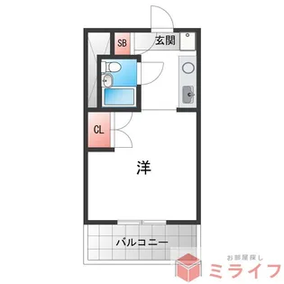 メーベルハイツB棟【3階】の間取り