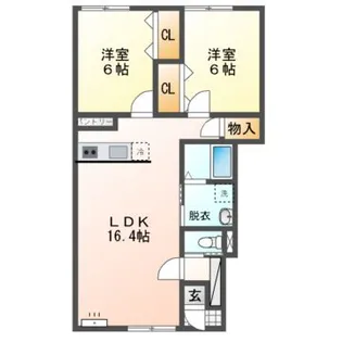 Mハイツ高砂23【1階】の間取り