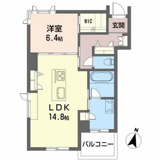シェーナーヴァルト錦町【2階】の間取り