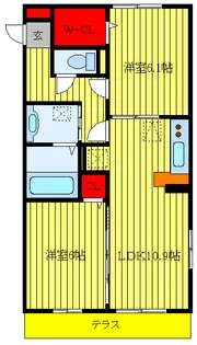 プリムヴェール【3階】の間取り