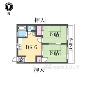 辻本マンション【1階】の間取り