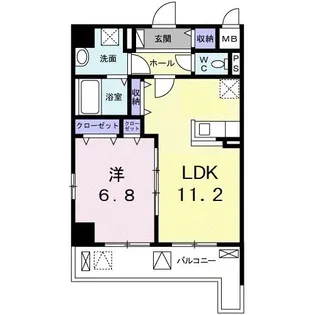 アルカディアVIII【5階】の間取り