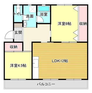 ◆芳川マンション【3階】の間取り