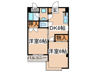市橋ビル【2階】の間取り
