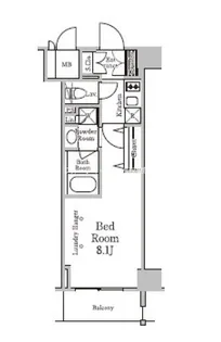レジディア千駄木【2階】の間取り