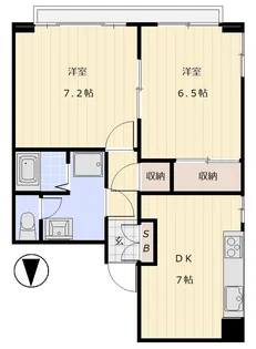 幡ヶ谷ゴールデンマンション【9階】の間取り