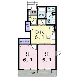 ベル・スクエアI【1階】の間取り