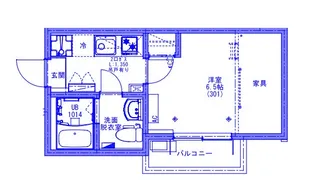 KEIAI RESIDENCE 大和田【3階】の間取り