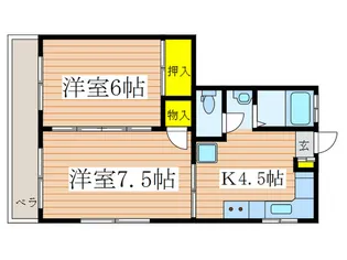 スィ-トハイツ【2階】の間取り
