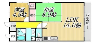 フォワイエセレスト【2階】の間取り