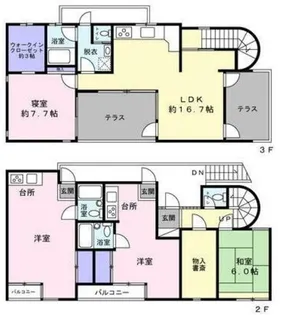 ハイツピアレス【3階】の間取り