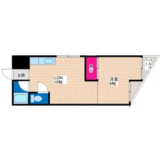 ヴィラオリエント【4階】の間取り