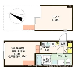 レジナガーデン【2階】の間取り