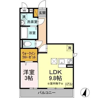 ヴェルデカーサ【1階】の間取り