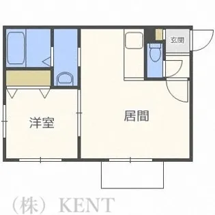 グランディール24軒(二十四軒)【2階】の間取り