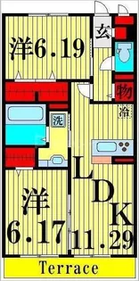 マウンテンハート【3階】の間取り