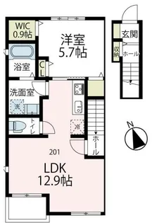 セゾンヴェール【2階】の間取り