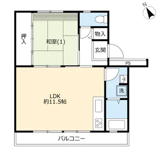 UR洋光台北【4階】の間取り