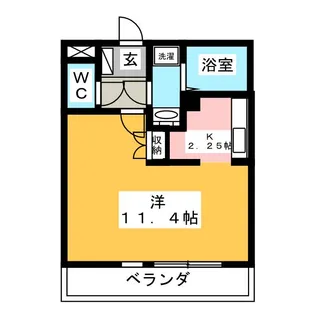 アイズフラット ノース【2階】の間取り
