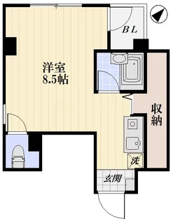 初台四つ葉【5階】の間取り
