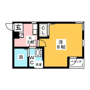 A-legato浅間町【2階】の間取り