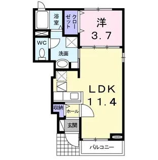 グランアブニールI【1階】の間取り