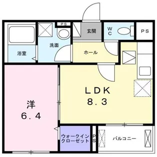 ユニクビルゴ【1階】の間取り