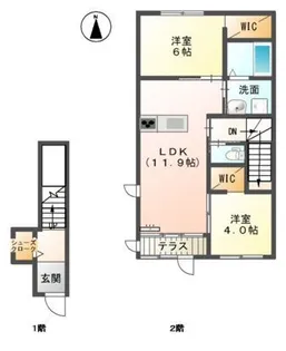 ラリュールI【2階】の間取り