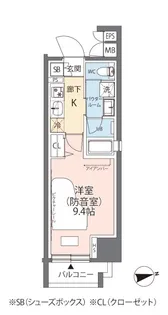 ミュージション板橋駅前【5階】の間取り