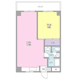 新横浜ミユキマンション【4階】の間取り