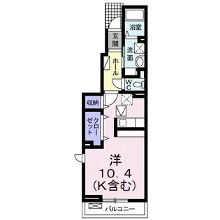 ジュラフ A【1階】の間取り