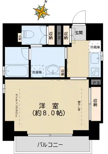 ドミール文京小石川【4階】の間取り