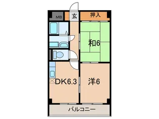 シャルマン西代の間取り