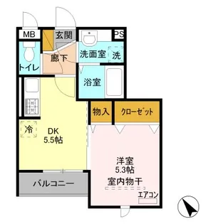 SAMIA川口元郷【3階】の間取り