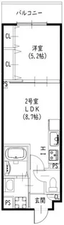 クリエオーレ北伊丹【1階】の間取り