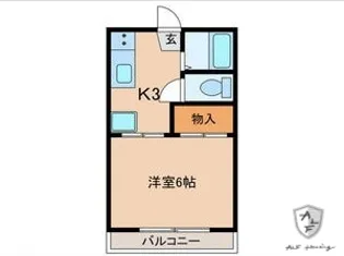 ニューフォーブル加藤【1階】の間取り