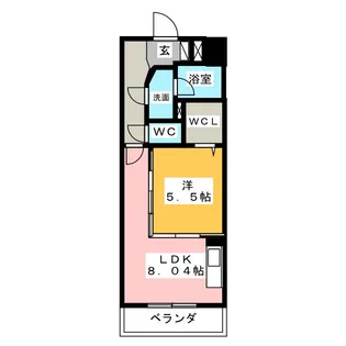 ロイヤルピジョン岩塚【12階】の間取り