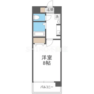 新梅田プライム【2階】の間取り