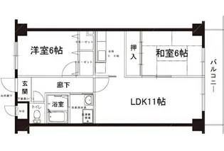 めるべーゆ杉【3階】の間取り