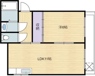 文栄マンション【4階】の間取り