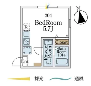メゾン ヴェール 生田【2階】の間取り