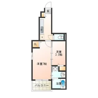 トリオ玉出【1階】の間取り