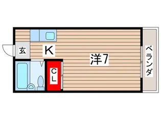 平和マンション【2階】の間取り