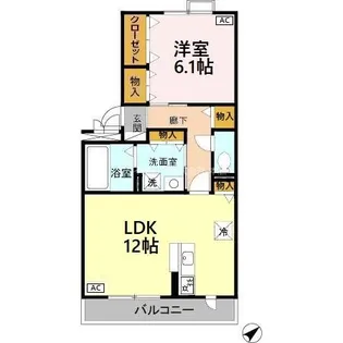 フィオーレ松本【2階】の間取り