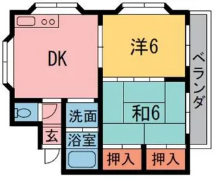 サンガーデン若葉【3階】の間取り