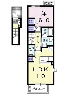 ヴェルドゥーラ D【2階】の間取り